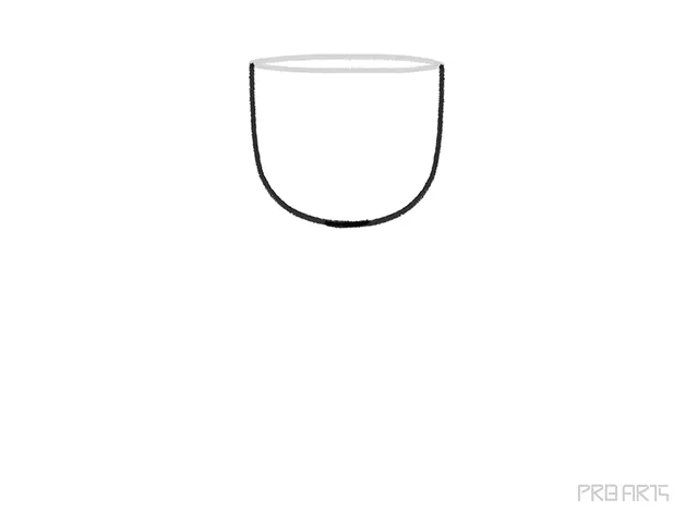 trophy cup shape drawing