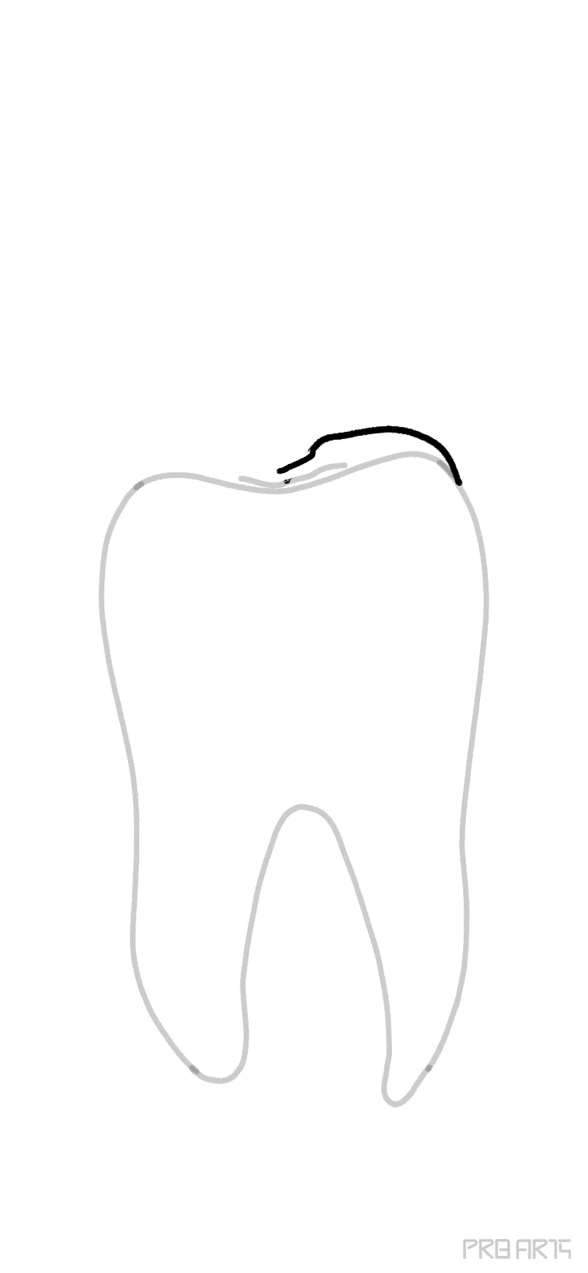 Drawing Tooth Basic - Dente Desenho Png, Transparent Png , Transparent Png  Image - PNGitem