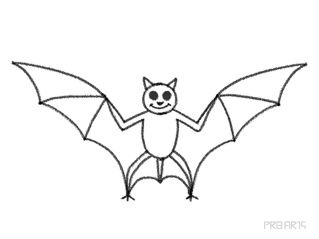 Cartoon Drawing Of A Bat 13537001 Vector Art at Vecteezy