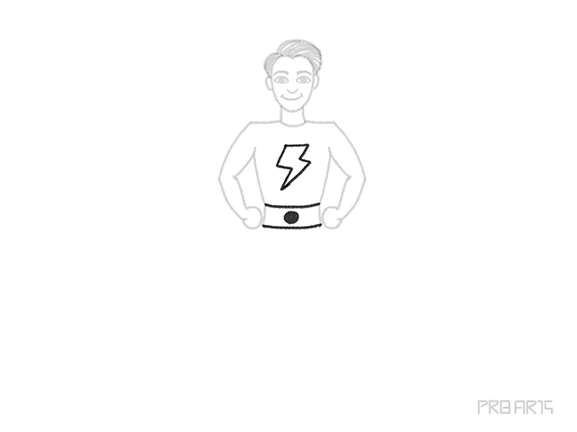 superman thunder symbol on the chest drawing tutorial
