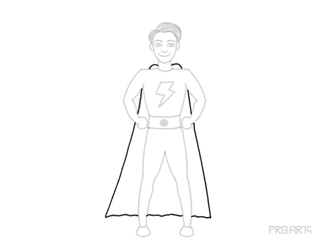 superman capes drawing tutorial for kids