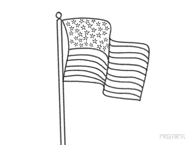 learn how to draw the American flag an easy step-by-step drawing tutorial created for kids
