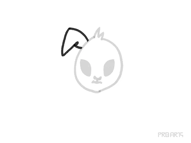 bad bunny left ear drawing tutorial