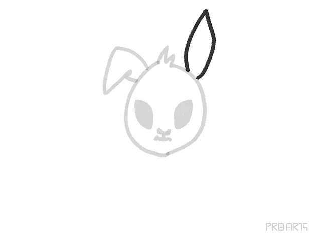 bad bunny right ear drawing tutorial