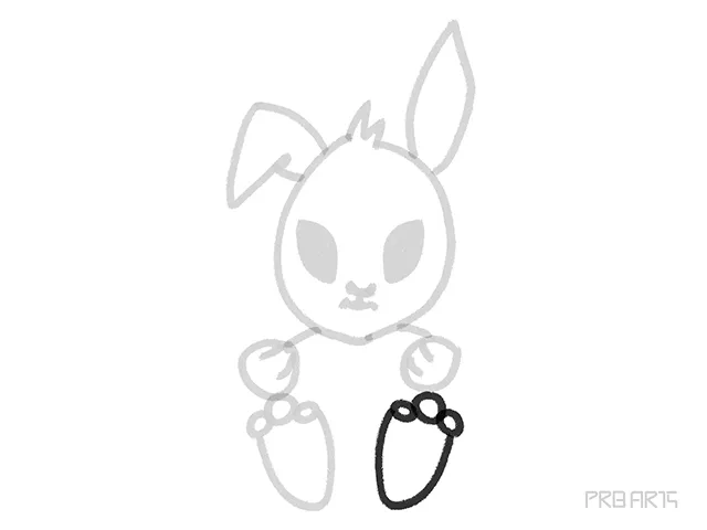 bad bunny right leg drawing tutorial