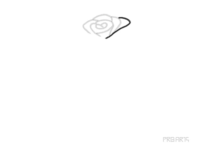 learn how to draw the red rose bud an easy step-by-step drawing tutorial for kids and beginners - step 07