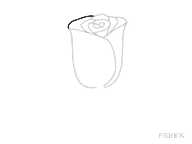 learn how to draw the red rose bud an easy step-by-step drawing tutorial for kids and beginners - step 10