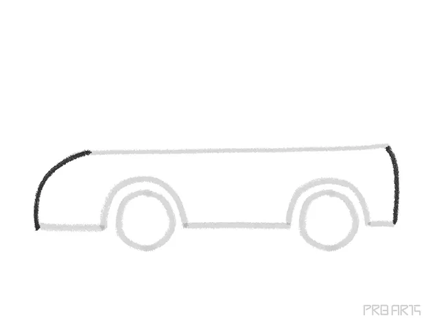 easy topless car outline drawing tutorial for kids - step 05