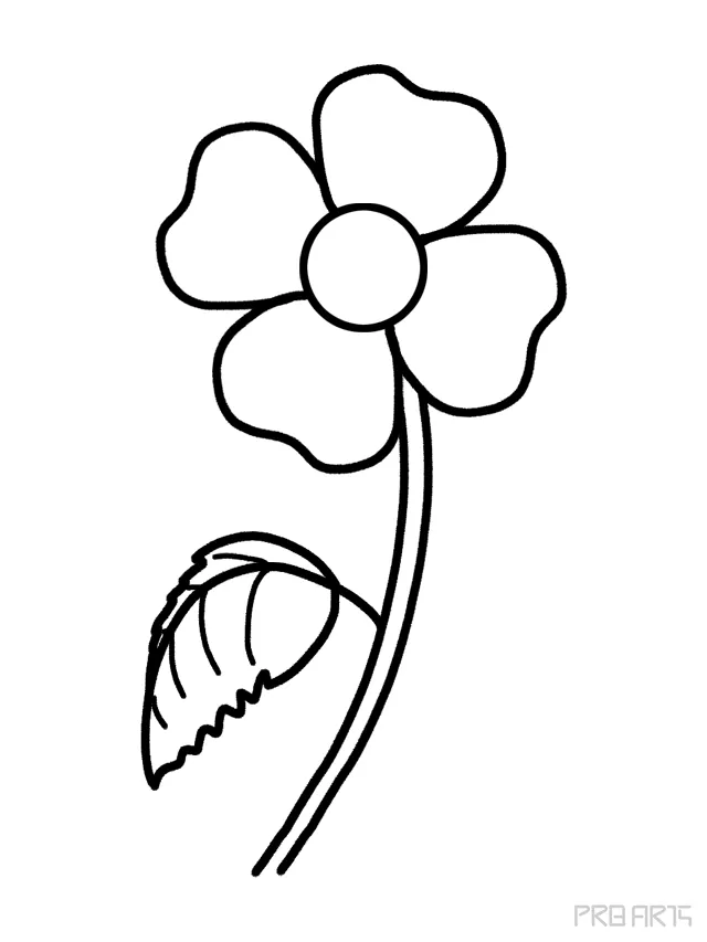 Flower Drawing for Kids | Easy Flower Drawing for Kids PDF-saigonsouth.com.vn