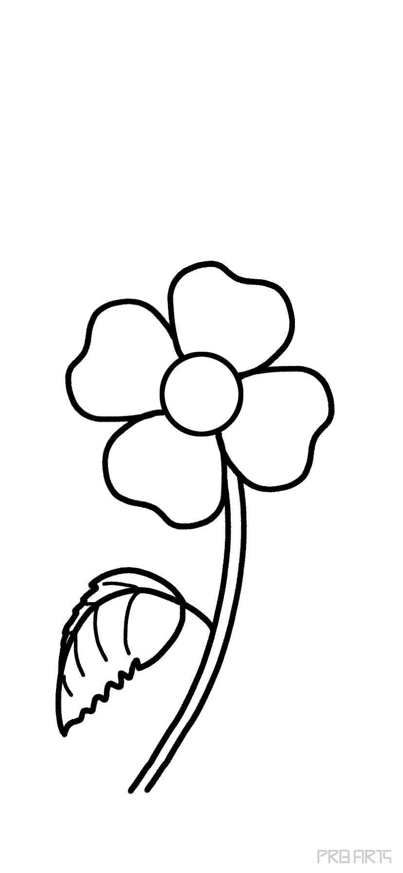 🌼 How to Draw a Cartoon Flower | Easy Drawing for Kids - Otoons.net-saigonsouth.com.vn